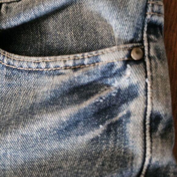 Tommy Hilfiger Boyfriend Jeans Women 6 Cuffed Crop Denim 100% Cotton Y2K - Picture 8 of 13